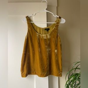 J Crew Crushed Velvet Tank Top
